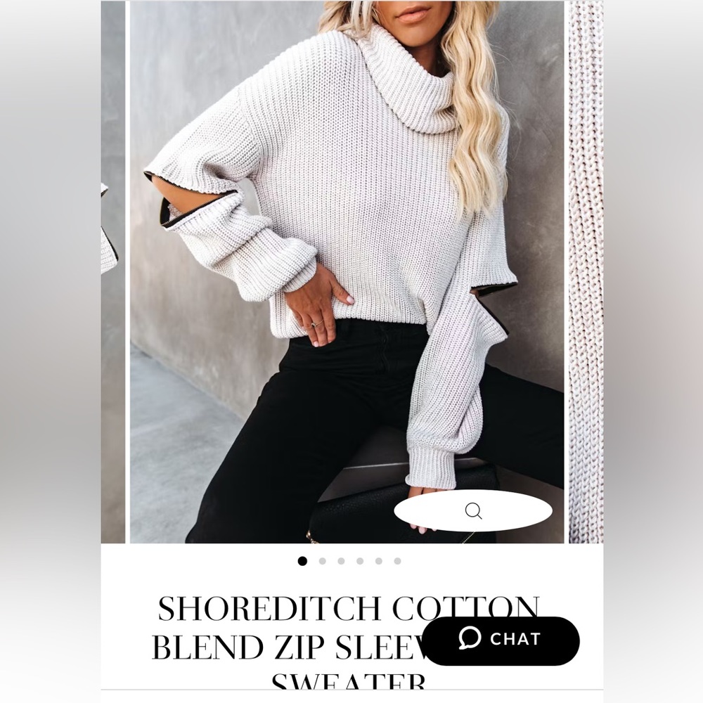 Vici Zip Sleeve Sweater